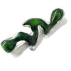 Vibrant Green Frit Glass Chillum