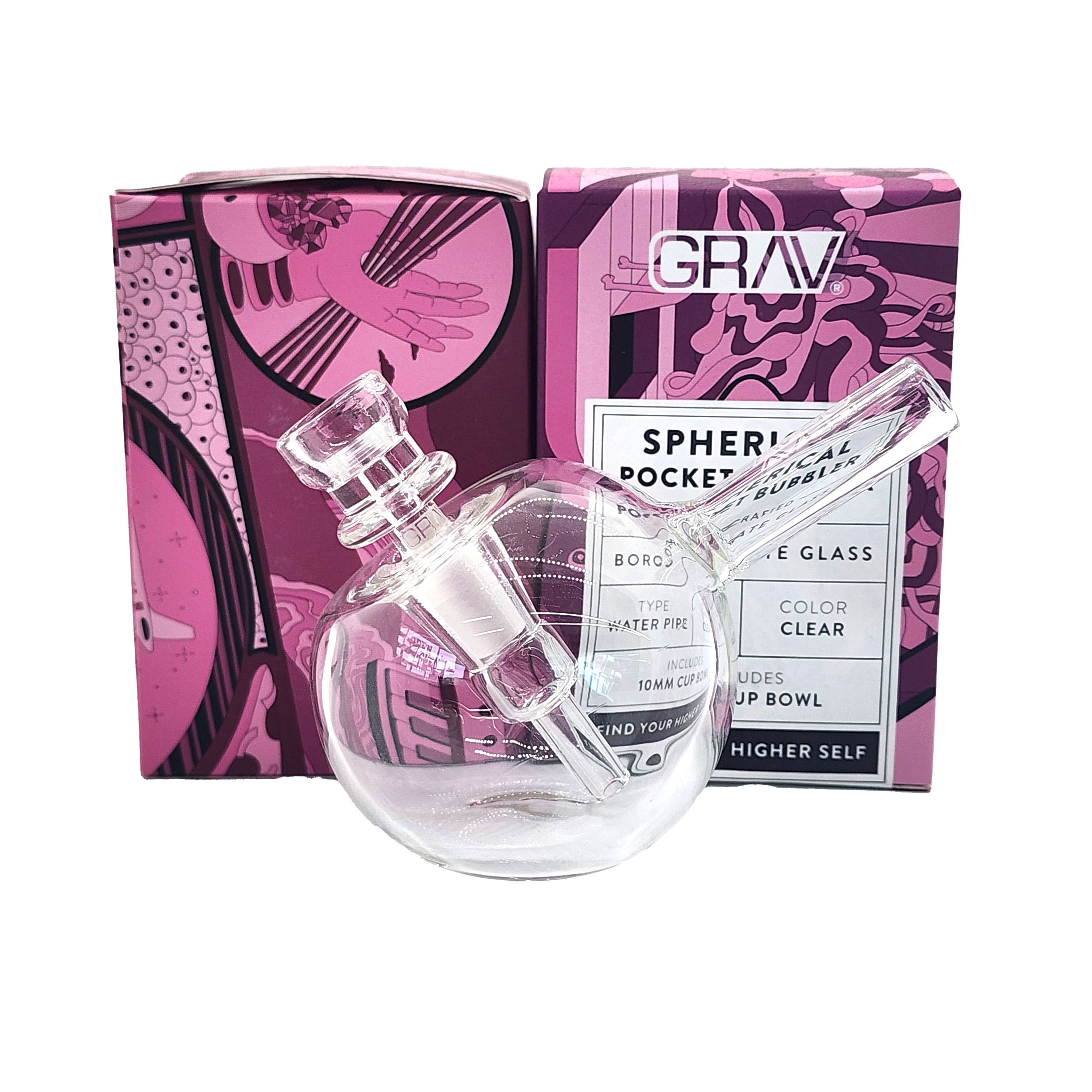 GRAV Spherical Pocket Bubbler – Quantum Scientific Glass