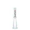 Quantum Sci 6-Slitted Glass Downstem - White - Quantum Scientific Glass