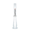 Quantum Sci 6-Slitted Glass Downstem - White - Quantum Scientific Glass