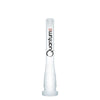 Quantum Sci 6-Slitted Glass Downstem - White - Quantum Scientific Glass