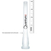 Quantum Sci 6-Slitted Glass Downstem - White - Quantum Scientific Glass